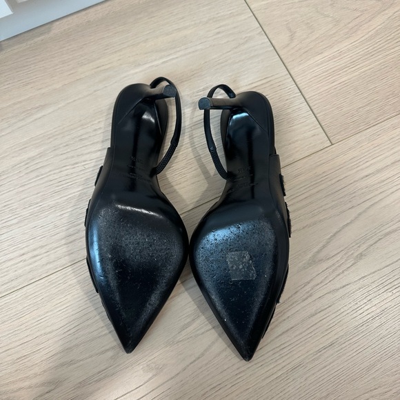 Saint Laurent Black and Brown Heels - Picture 4 of 5